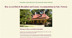 Desktop Screenshot of bonaccordb-b.com.au